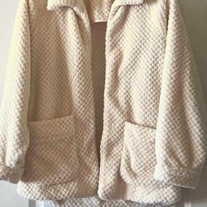 Anthropologie Eri & Ali Branson Sherpa Jacket , Ecru, Size XS (fits like S)